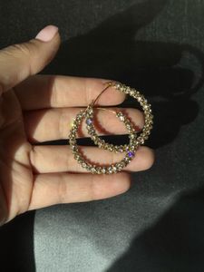 Sparkling Y2K Hoop Earrings