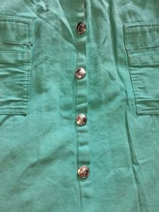 Mint Green Cargo Skirt