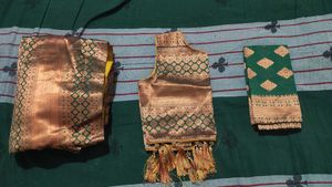 Party Wear silk Gown customised