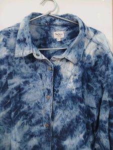 Tie-Dye Denim Look Shirt
