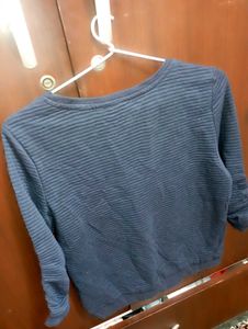 Offer For Today Blue Striped pullover