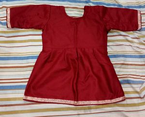Maroon Kurta Set with Pants