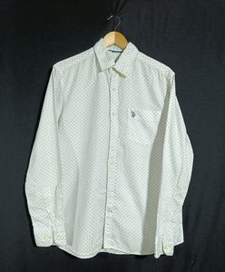 White and Blue Dotted Shirt (Men)