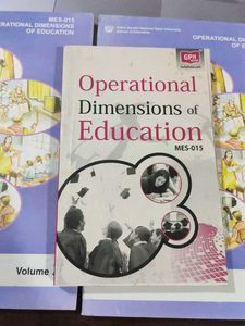 Mes- 015 Operational Dimensions of Education 1 &amp;2