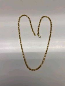 Anti Tarnish Gold Bead Chain Necklace