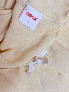 Pastel Yellow Bow Top