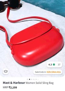 Mast &amp; Harbour Women Solid Sling Bag - Red