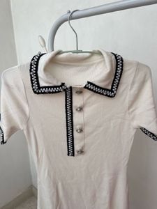 Chic Knit Collared Dress