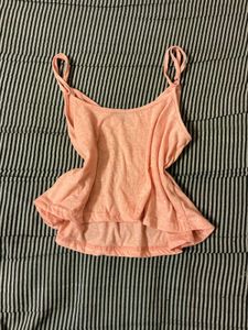 Peach Spaghetti Strap Tank Top