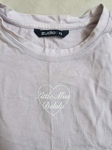 Cute Lace Trim Cropped Top