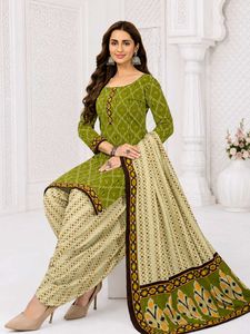 Mayur branded - parrot green Ikkat