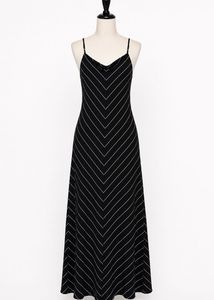 Chic Striped Maxi Dress