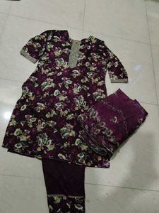 Floral Print Kurta Set