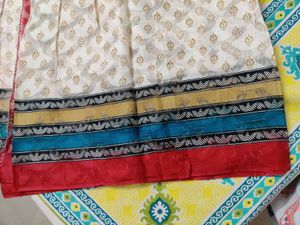 Cotton Tissue Saree Barat Work