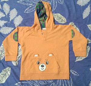 Branded Orange Sweatsuit For Babies