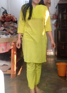 Lime Green Two-Piece Set