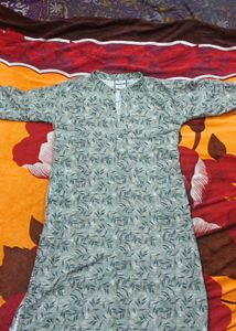 SkyBlue Men's Printed Cotton Kurta - Size L (42)