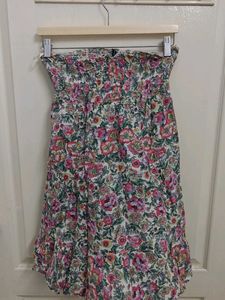 Floral Smocked Tube Dress