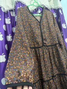 Floral Print Tiered Mini Dress