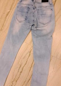 Light Wash Textured Jeans