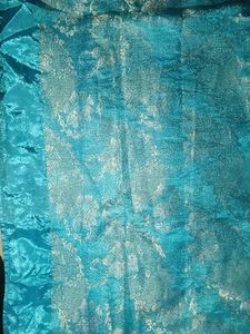 Stunning Blue Banarasi Silk Saree