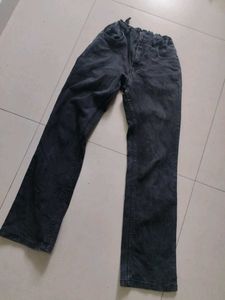 Classic Black Adjustable Denim Jeans
