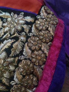 Embellished Ombre Kurta dual colour heavy embroide