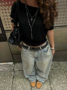 Black Cropped T-Shirt