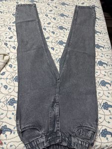 Gray Wash Jogger Jeans