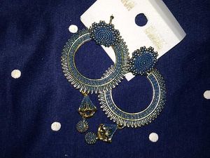 blue Circle earrings