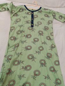 Light Green Printed Kurta