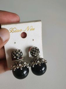 Elegant Double Pearl Stud Earrings