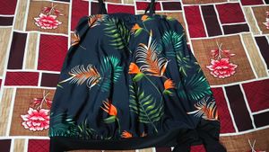 Tropical Print Bikini Top