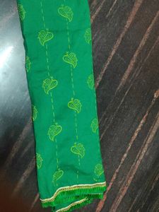 Green Printed Dupatta
