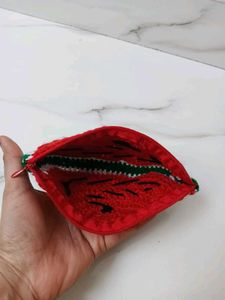 Cute Crochet Watermelon Pouch