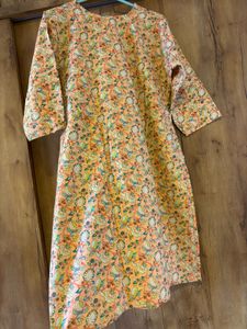 Vibrant Floral Print Kurta