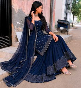 Stylish Navy Blue Kurta Set