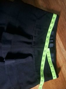 Black mini skort