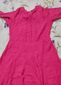 Vibrant Pink Anarkali Kurta