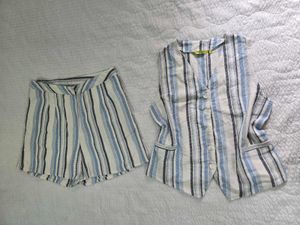 Globus Striped Vest and Shorts Set size M