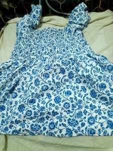 Floral Print peplum Top