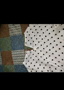 Cute Polka Dot Peplum Top