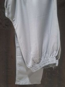 Kurta pant set with Embroidered Neckl
