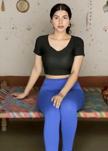Blue Stretchable Leggings