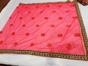 🇳🇿💫🎀Embroidered Blue &amp; Red Lehenga Choli Set