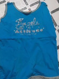Blue "Angels with Attitude" Tank Top