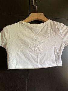 H&amp;M White Crop Top