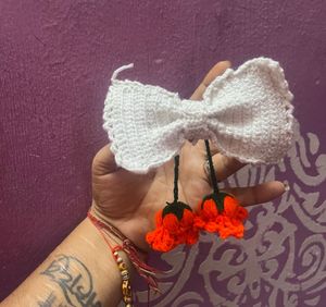 Handmade Crochet White Blouse Top