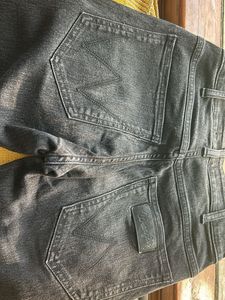 28 Waist Skinny Black Denim From Wrangler