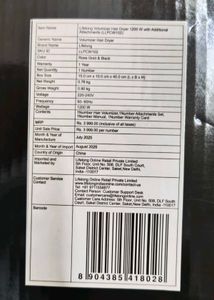 Lifelong 4 In 1 Hair Blow Dryer Set (Negotiable)